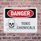 Signmission Toxic Chemicals Danger Sign, Plastic, 10in W x 7in L, 2PK OS-2PACK-DS-P-710-L-1591 - alternate 7